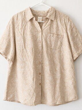 BLAIR Button Up Short Sleeve Top